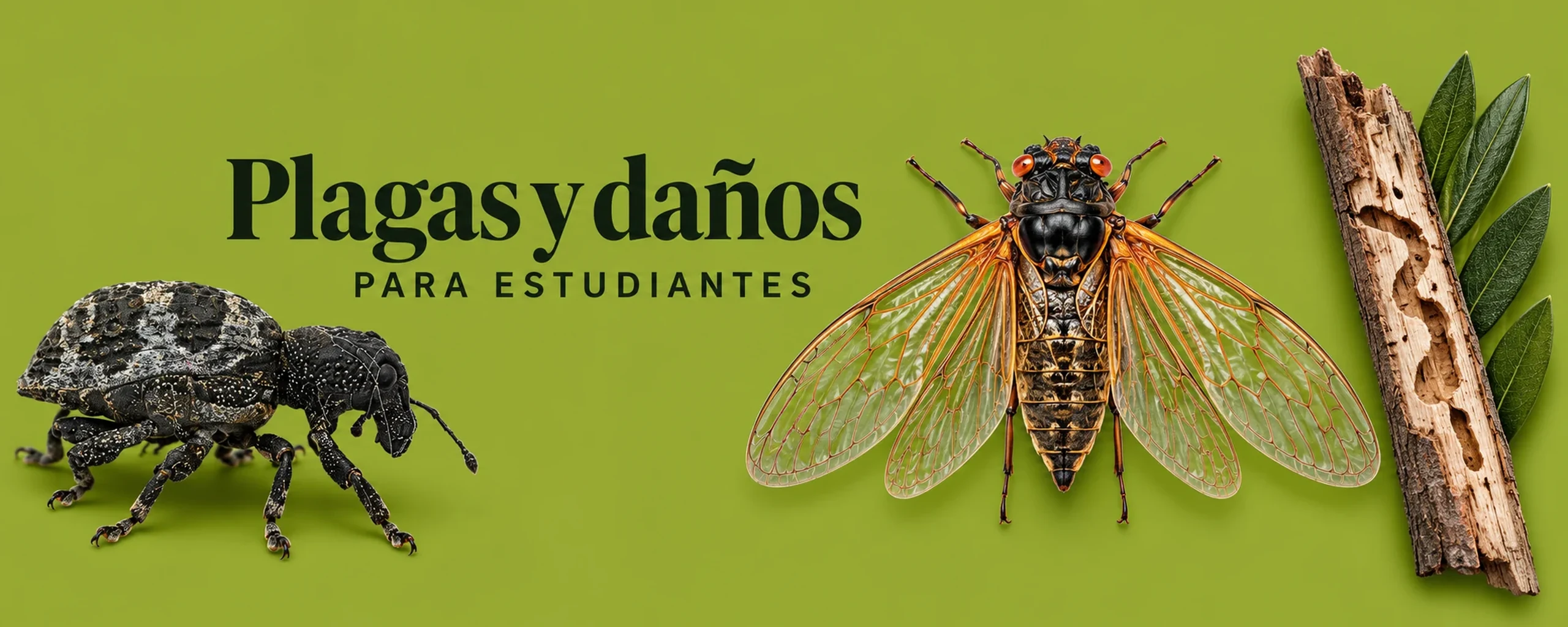 Insectos, plagas y daños para estudiantes